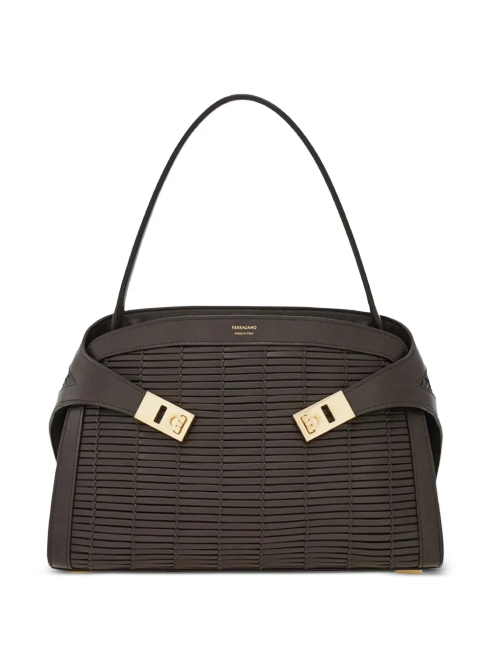 Ferragamo Hug soft medium shoulder bag - Marrone