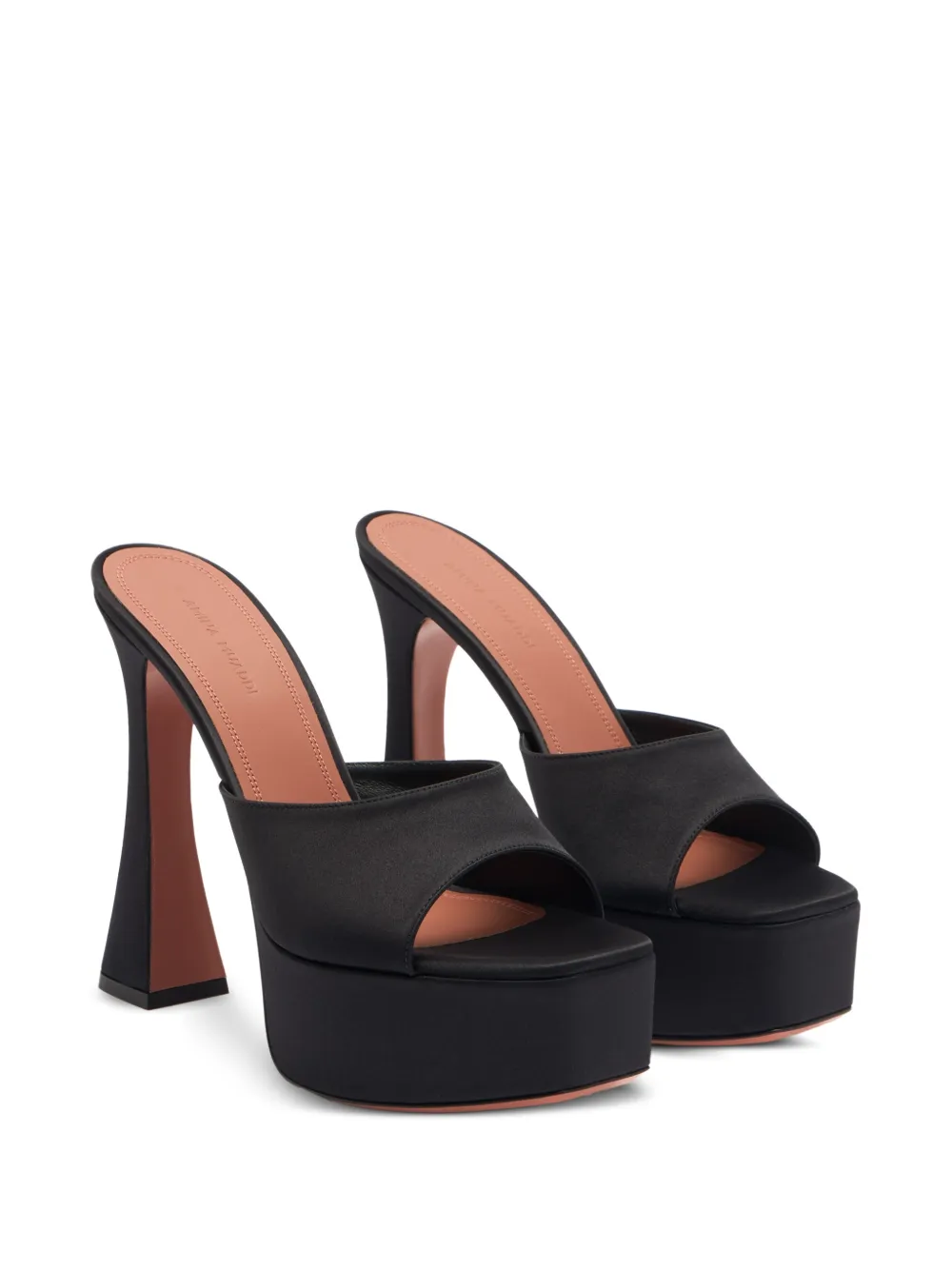 Amina Muaddi Dalida heeled sandals Zwart