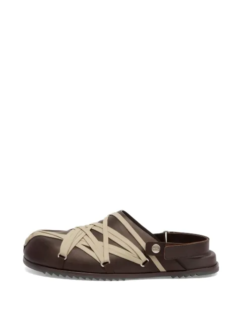 Rick Owens laced strap mules