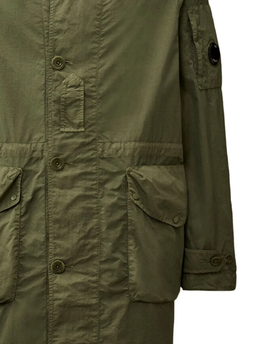 C.P. Company Parka met Goggle-print Groen