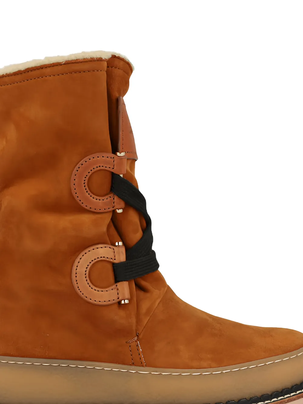 Ferragamo Loop Kid suède laarzen Bruin