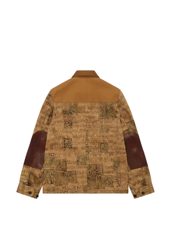 Lサイズ！JUNYA WATANABE MAN グラフィックプリントジャケット Junya Watanabe MAN プリント ジャケット | ニュートラル | FARFETCH JP