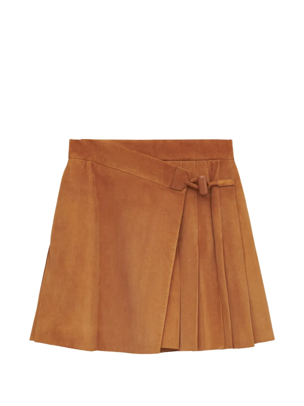LOEWE buckle pleated short skirt - Toni neutri