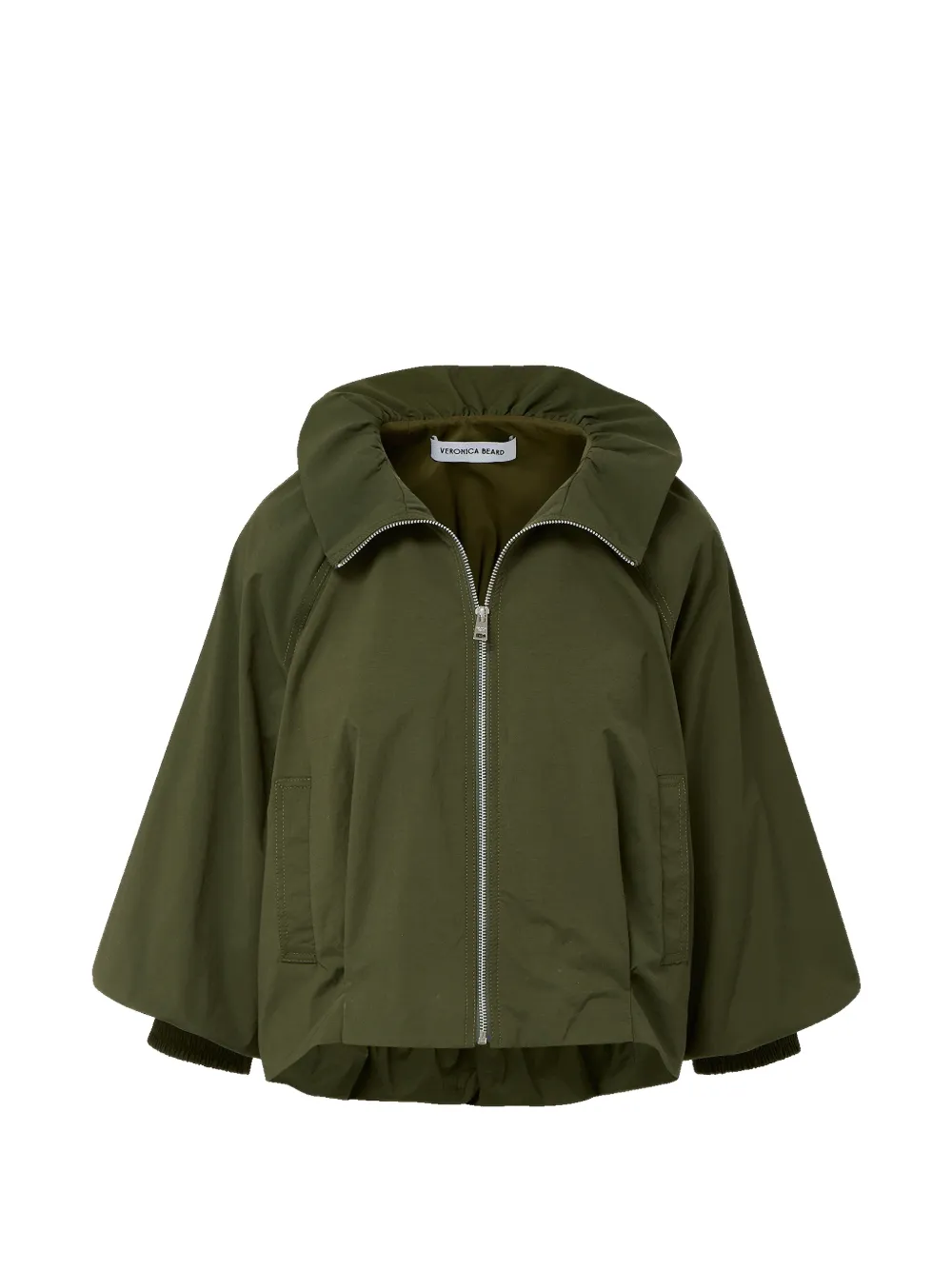 Veronica Beard Circe zipped hooded jacket - Grün
