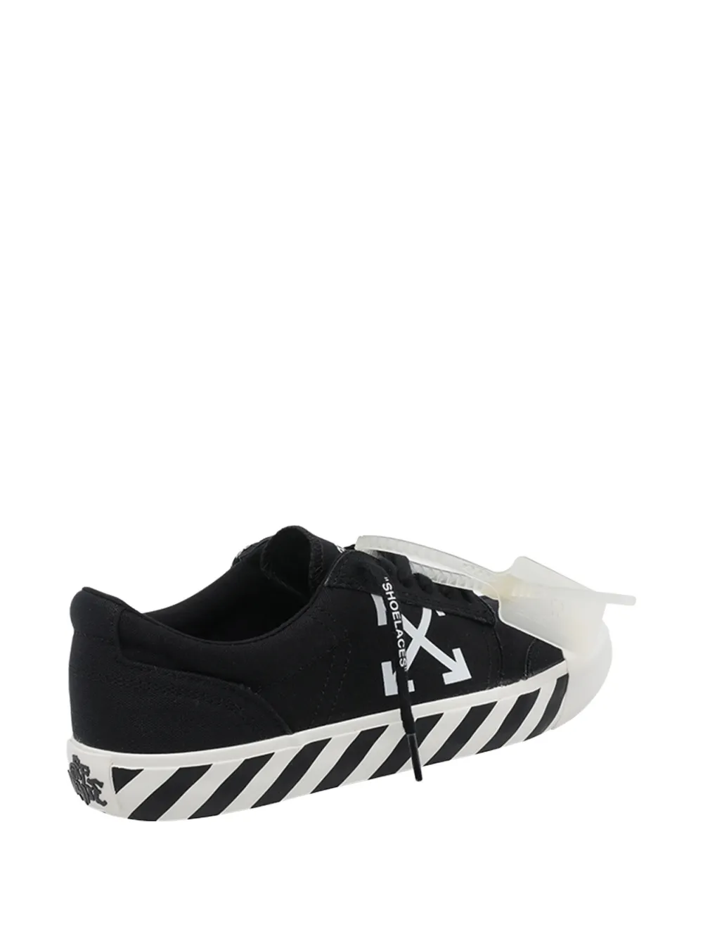 Off-White Vulcanized Undercut logo-striped sneakers Zwart