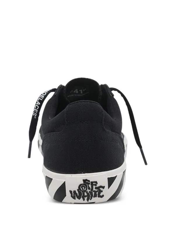 Off-White Vulcanized Undercut logo-striped Sneakers | Black | FARFETCH
