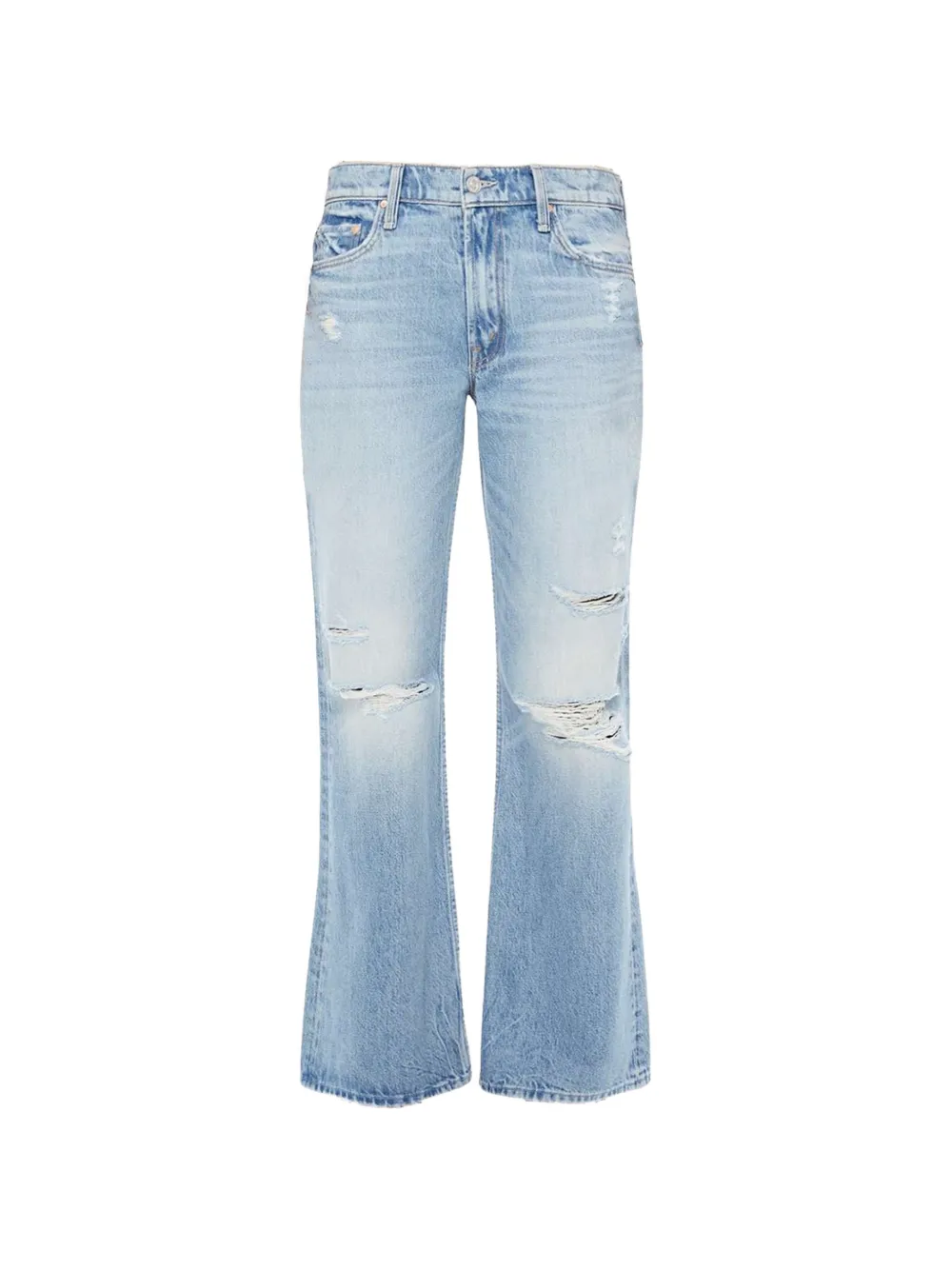 MOTHER Bookie Nerdy ripped jeans - Blu