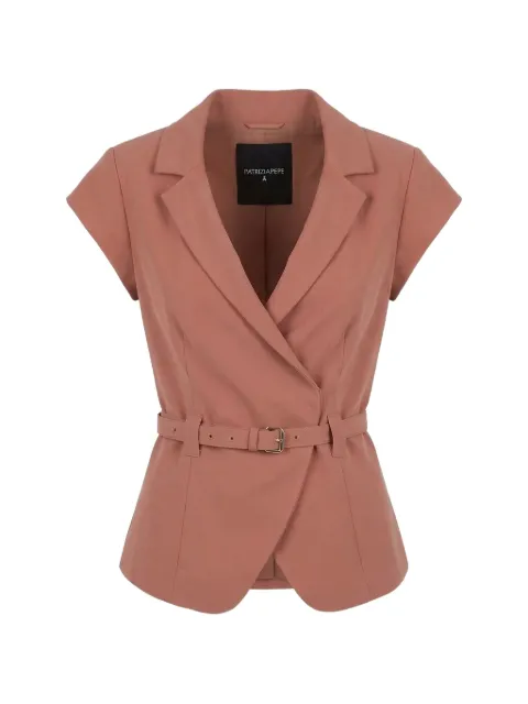 Patrizia Pepe belted short-sleeve jacket