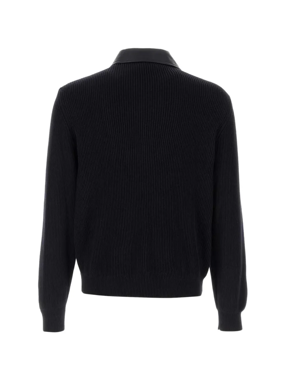 Brunello Cucinelli Jack met leren vlak Zwart