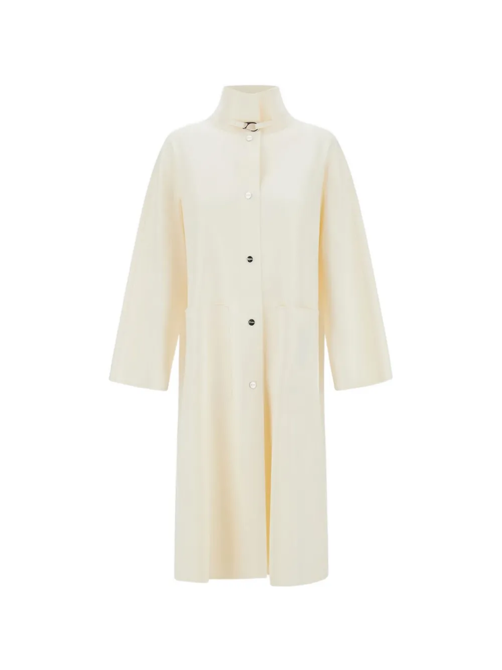 Herno high-neck button coat - Toni neutri