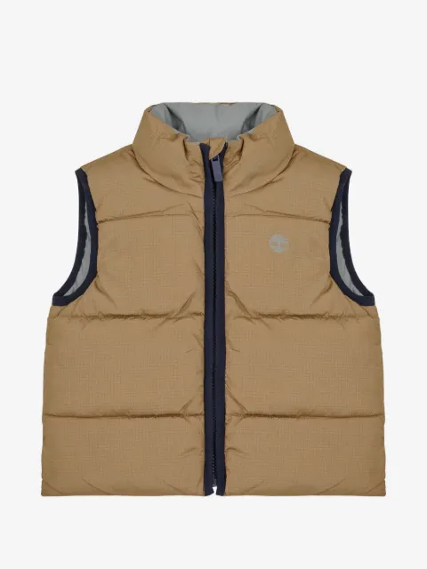 Timberland Kids gilet matelassé à design réversible