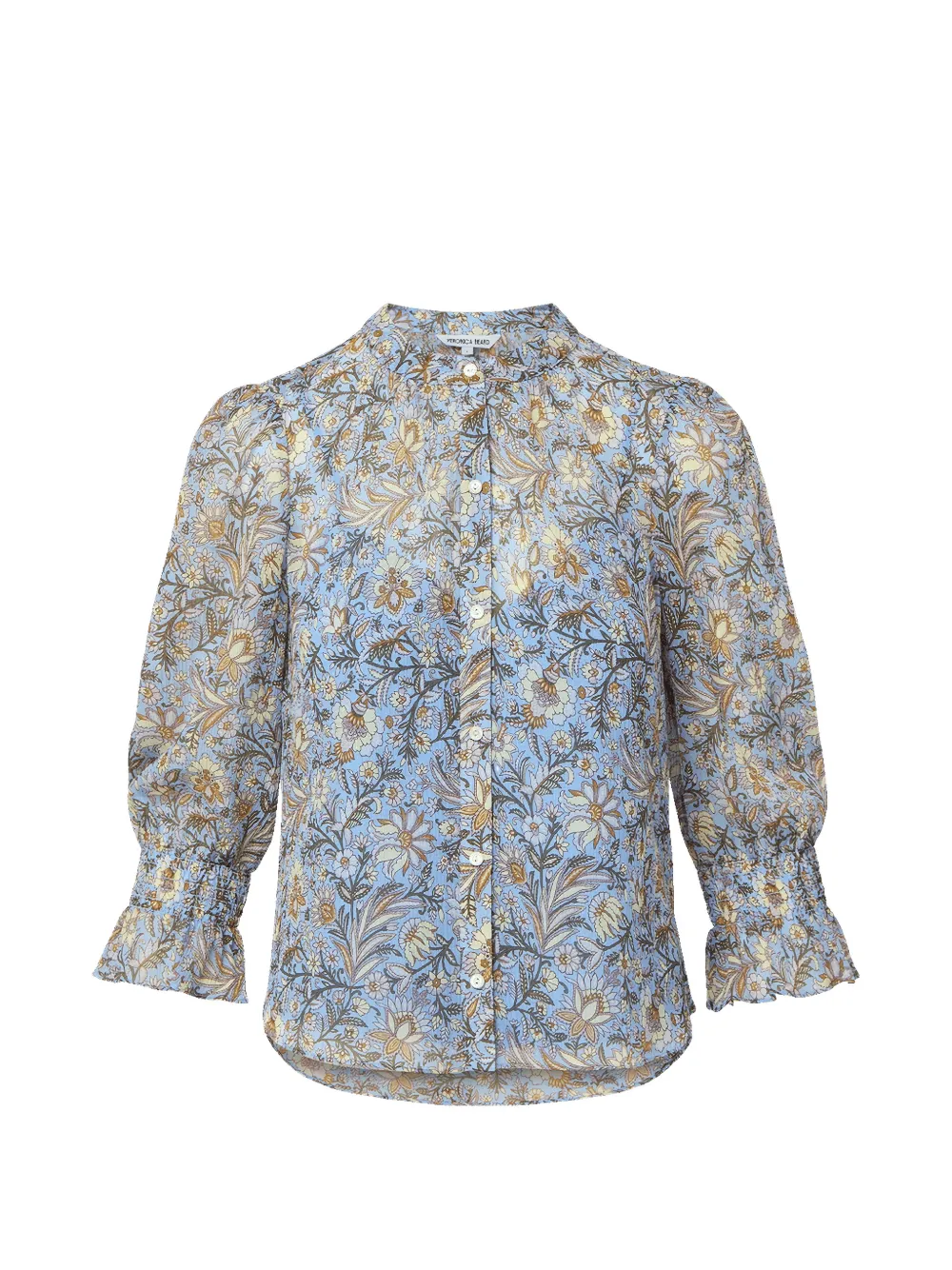 Veronica Beard Ashlynn floral print blouse - Blu