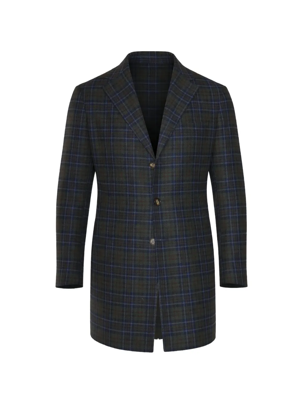 FIORE DI NAPOLI patterned single-breasted coat - Verde
