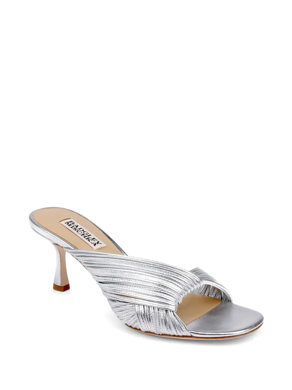 Badgley Mischka Winta geknoopte sandalen Zilver