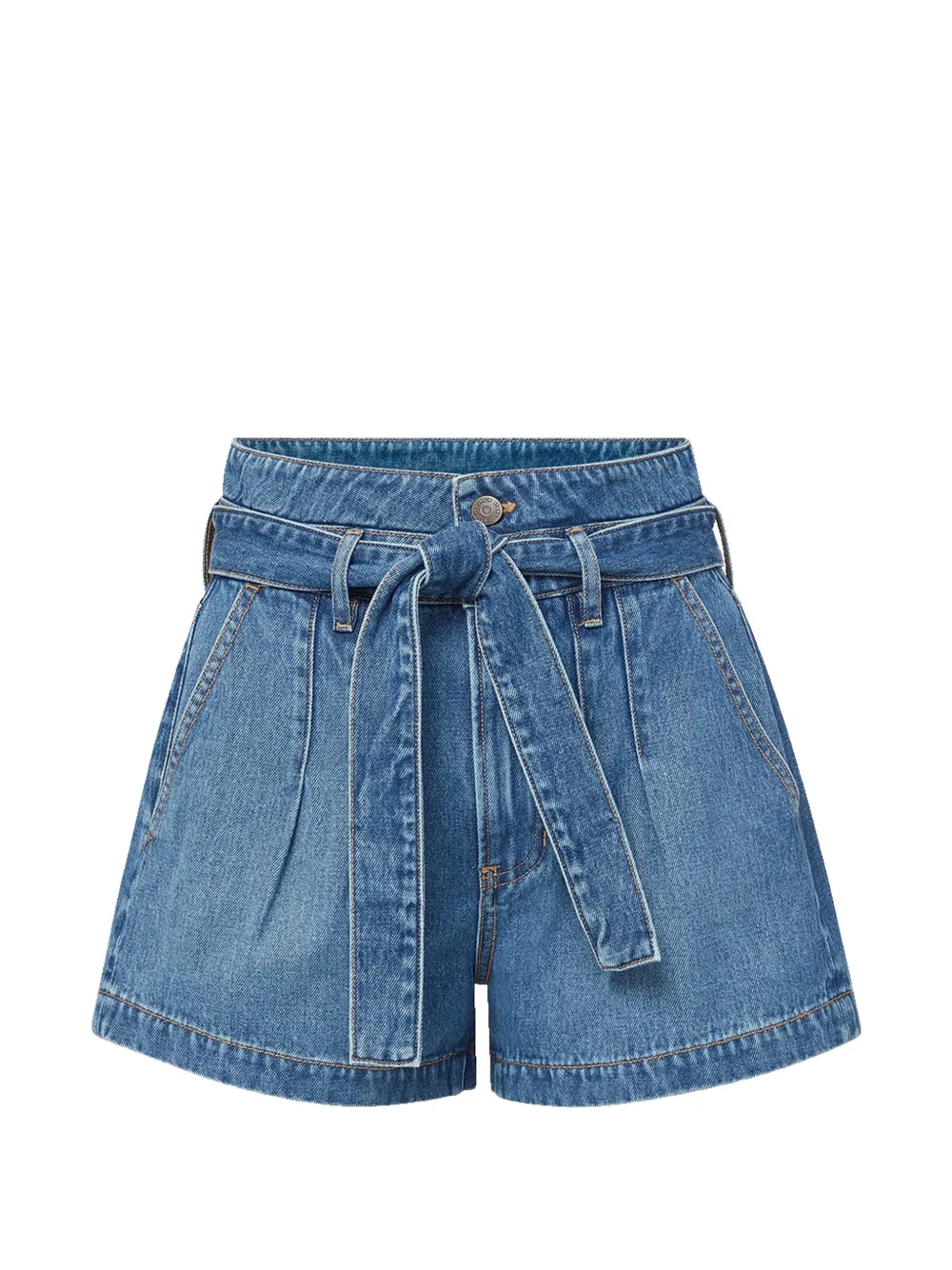 Veronica Beard Jaylen belted shorts - Blu