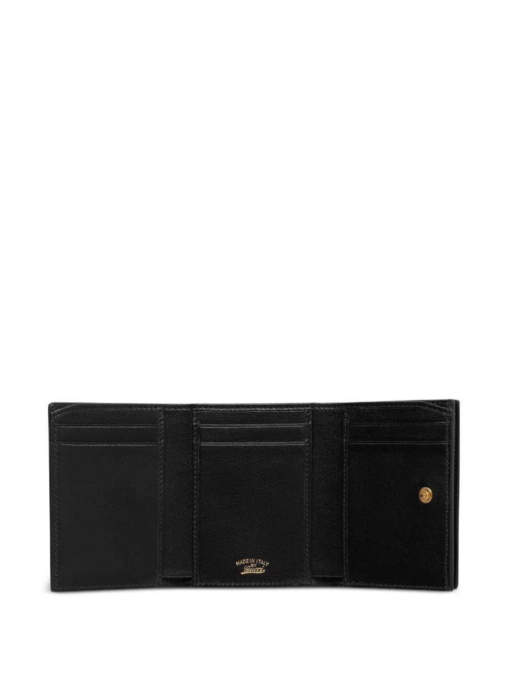 Gucci Kleine Horsebit Web portemonnee Zwart