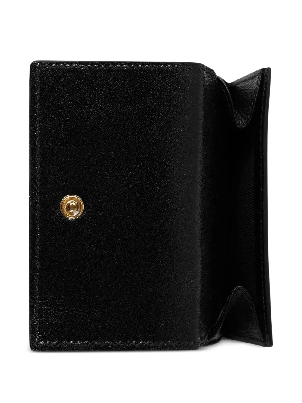 Gucci Kleine Horsebit Web portemonnee Zwart