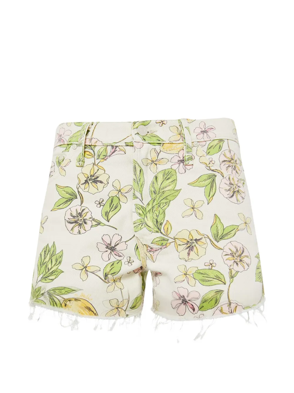 MOTHER The Dodger floral-print shorts - Toni neutri