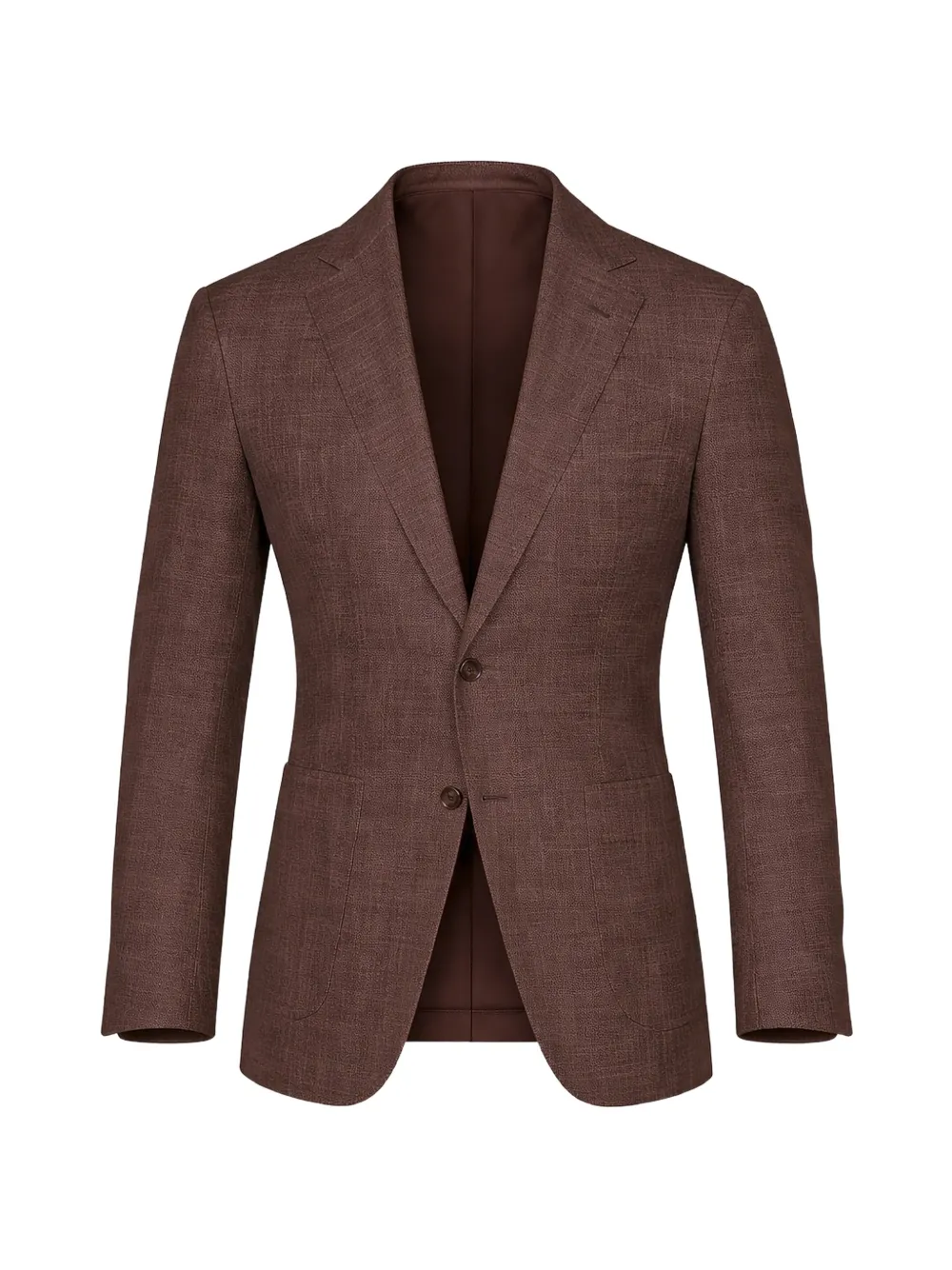 SARTORIO NAPOLI two-button wool jacket - Braun