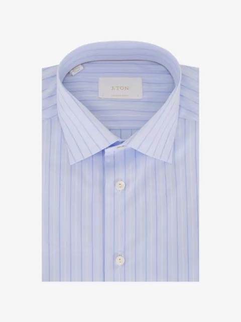 Eton camisa estilo vestido con motivo de rayas