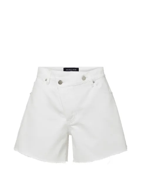 Veronica Beard Ellis crossover-waistband shorts