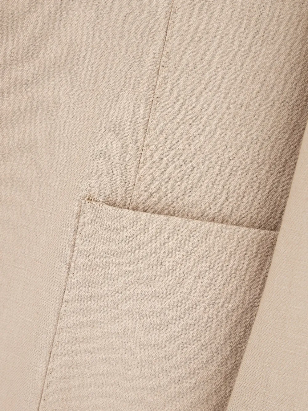 Zegna Blazer met enkele rij knopen Beige