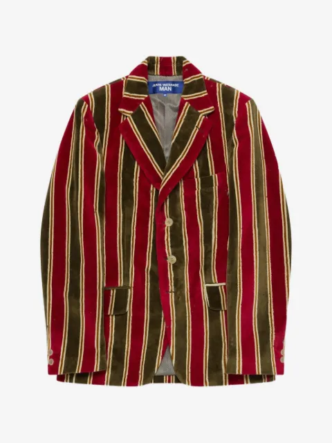 Junya Watanabe MAN striped v-neck jacket