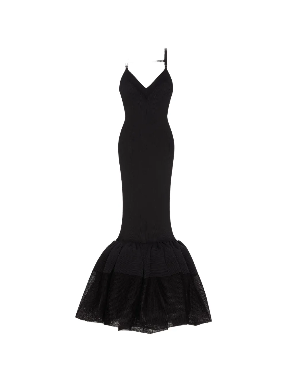 Givenchy V-neck ruffled dress - Black