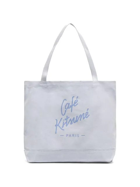 CAFÉ KITSUNÉ logo-print tote bag