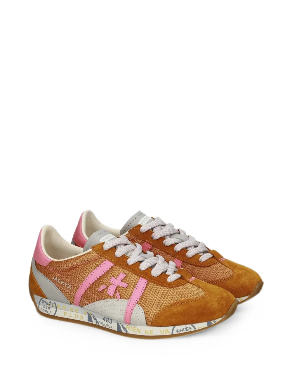 Premiata Jackyxd logo-patch sneakers Bruin