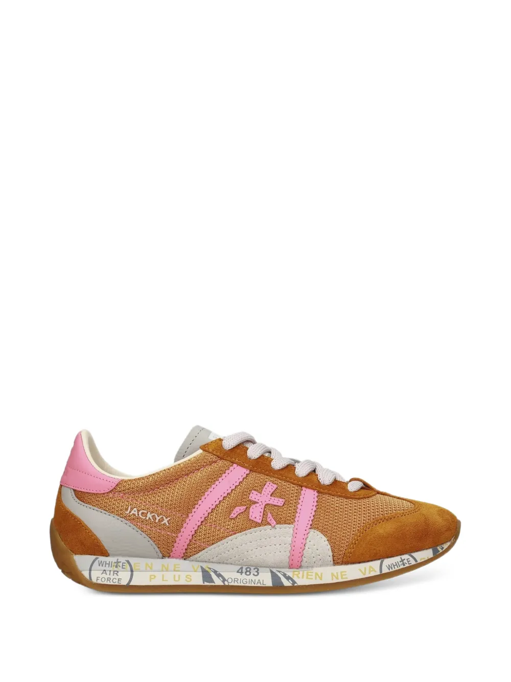 Premiata Jackyxd logo-patch sneakers - Marrone