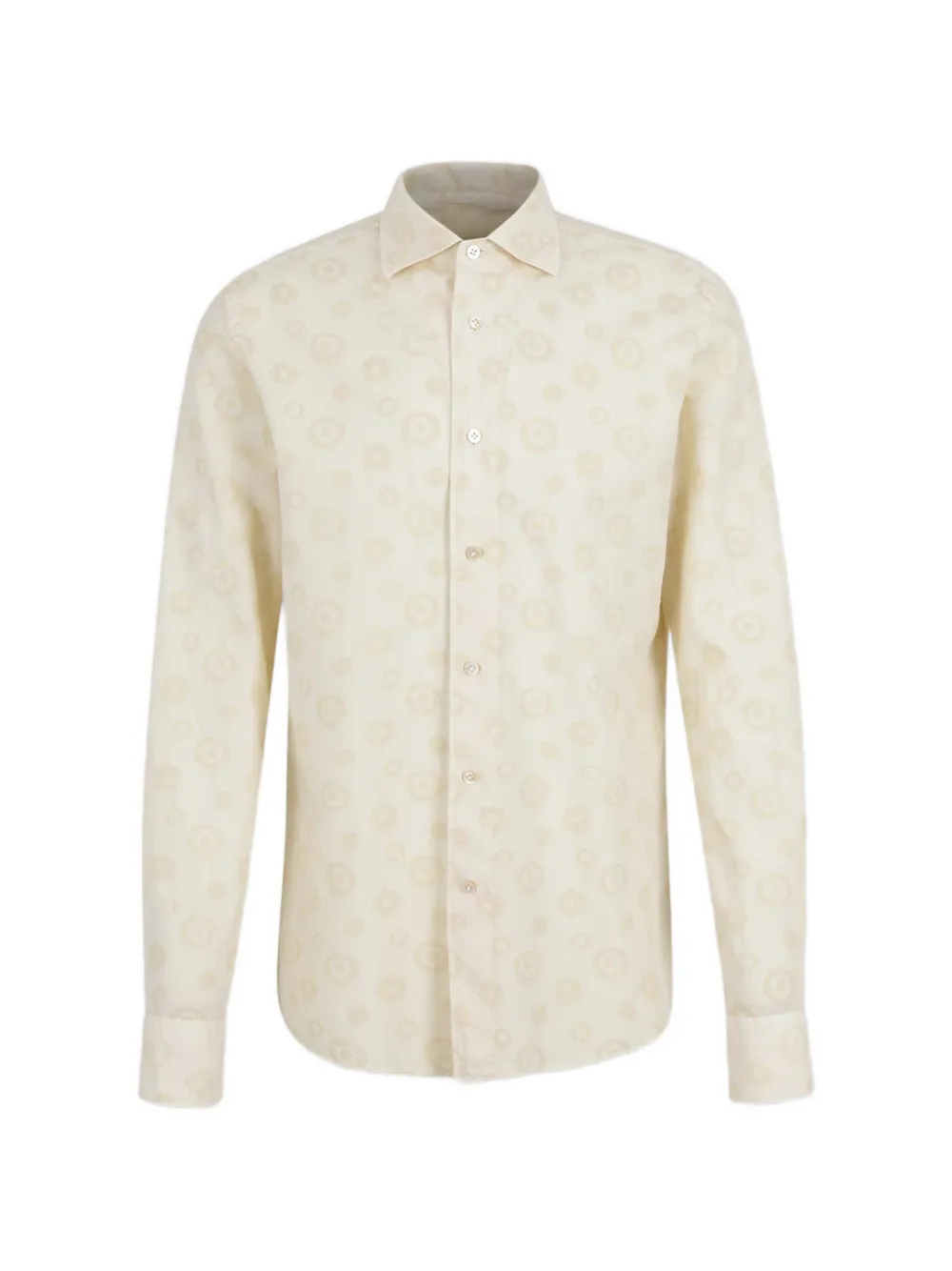Vincenzo Di Ruggiero floral-jacquard long-sleeve shirt - Toni neutri