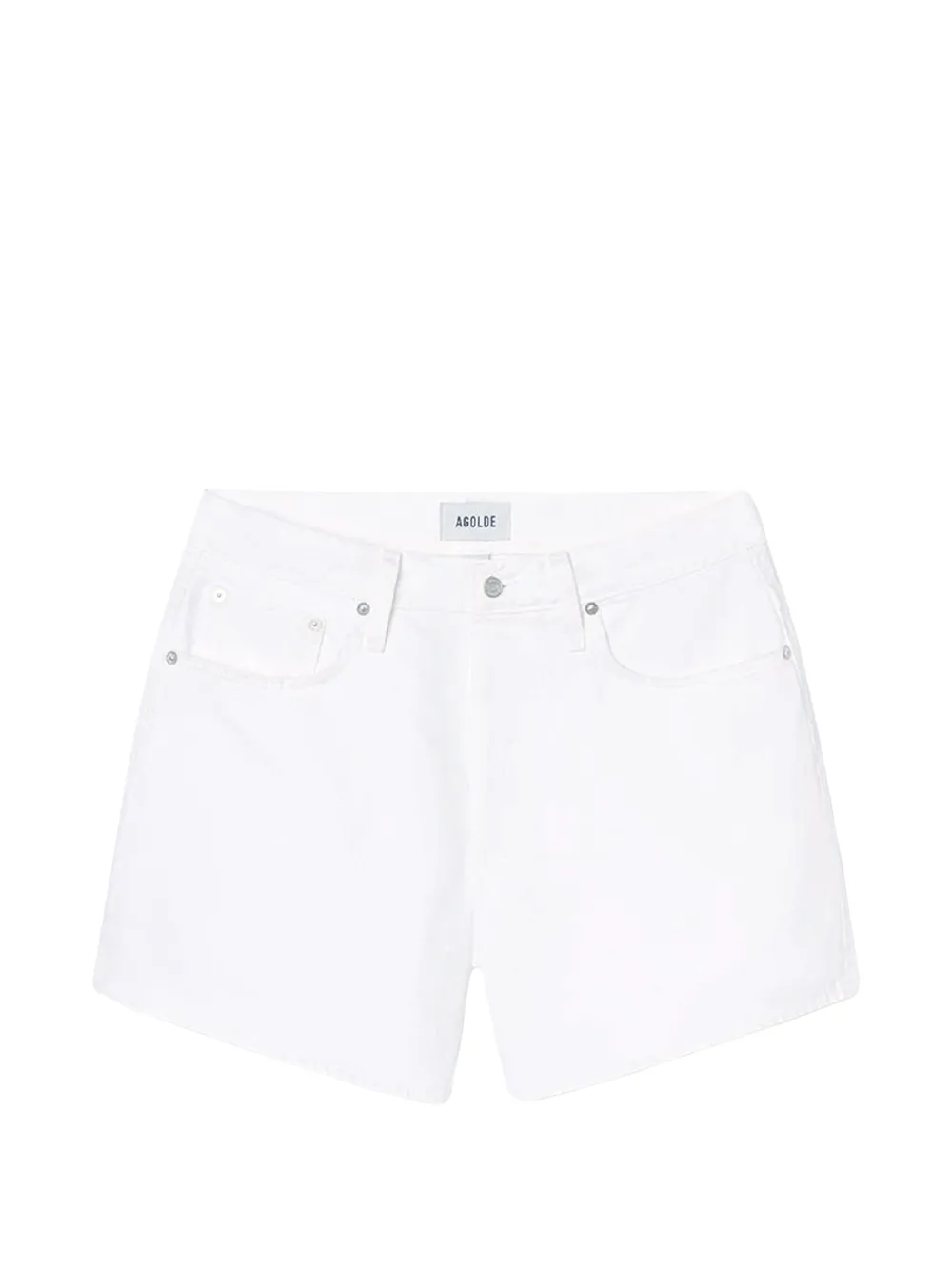AGOLDE five-pocket denim shorts - Bianco