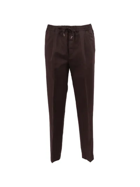 Briglia 1949 pantalones tapered con cordones en la pretina