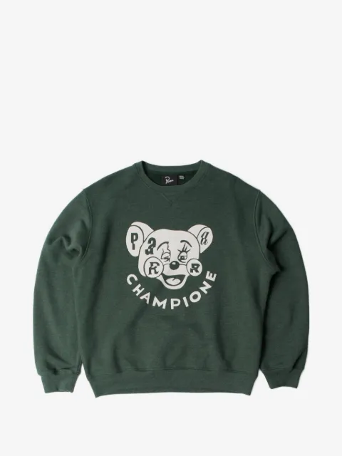 BY PARRA sudadera con estampado gráfico y parche en los codos
