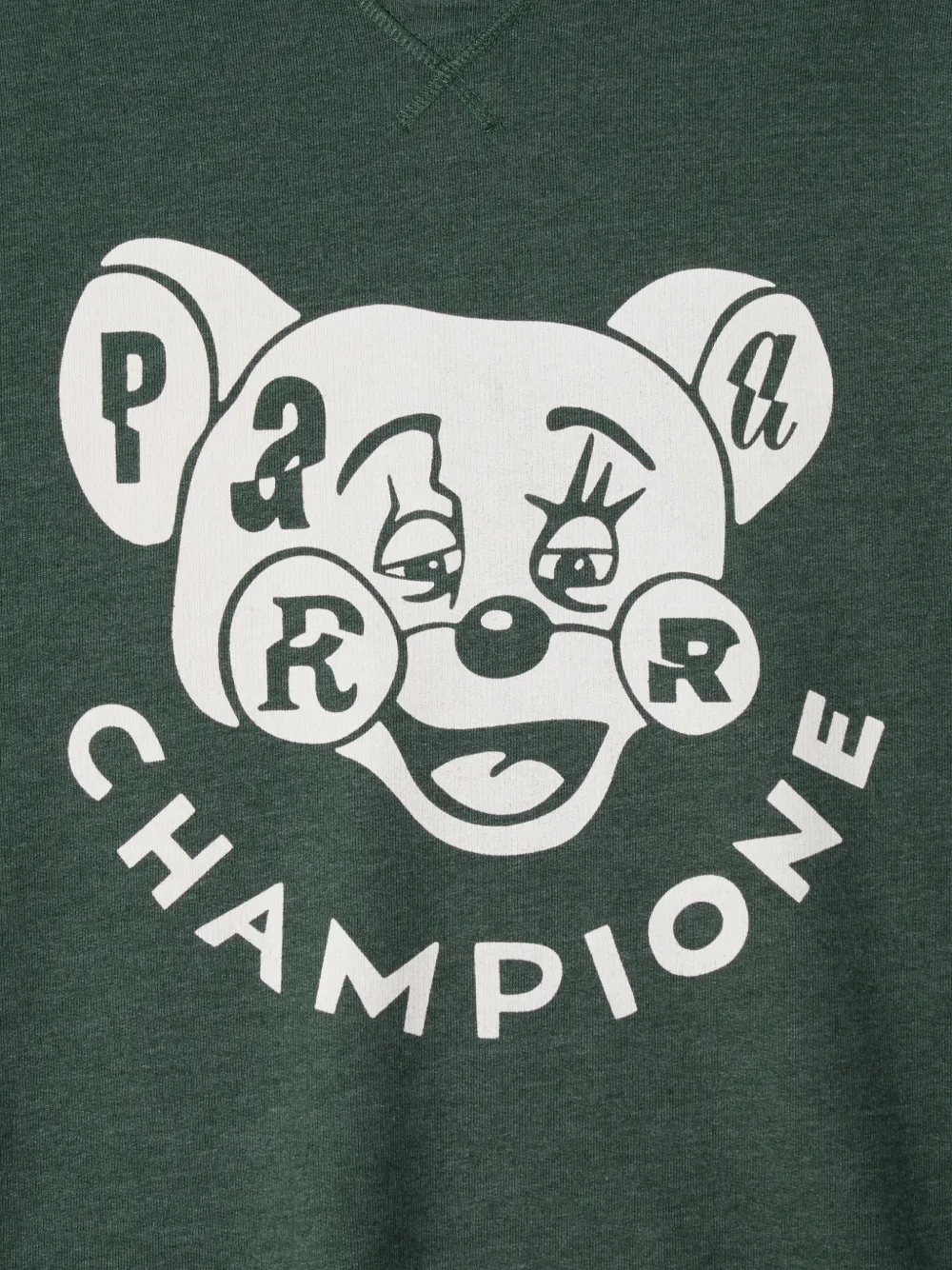 BY PARRA grafische print sweater met elleboogpatch Groen