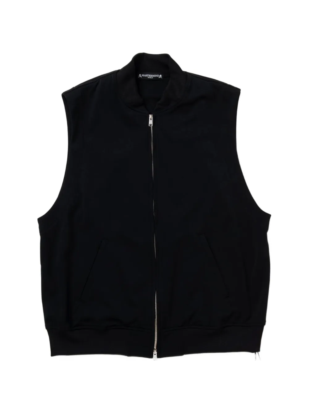 Mastermind World skull ribbed gilet - Black