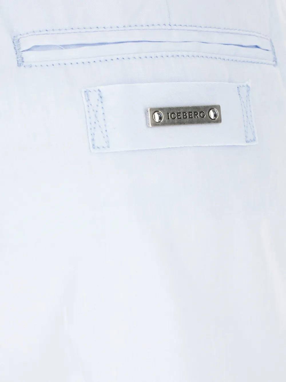  Iceberg Pantalones De Algodón Con Bolsillo - Azul 