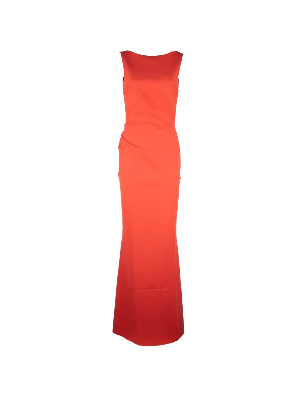CHIARA BONI La Petite Robe Ajour draped sleeveless dress - Arancione