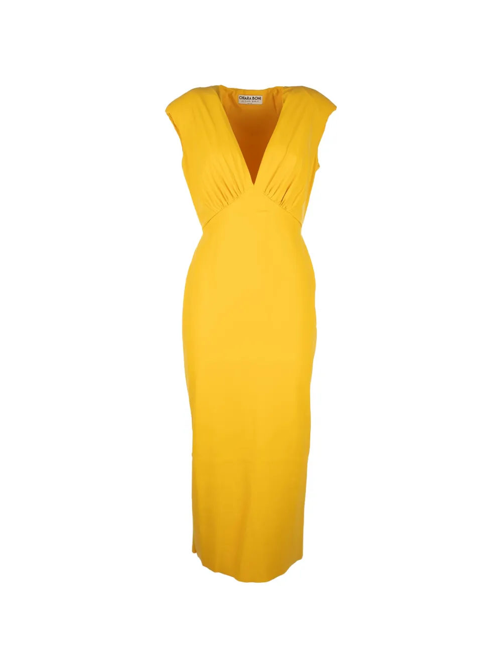 CHIARA BONI La Petite Robe Maki V-neck midi dress - Giallo