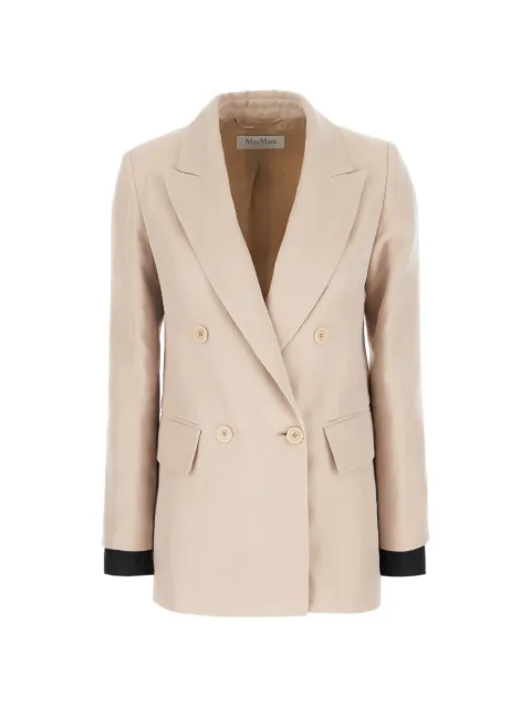 Max Mara double-breasted peak-lapel blazer