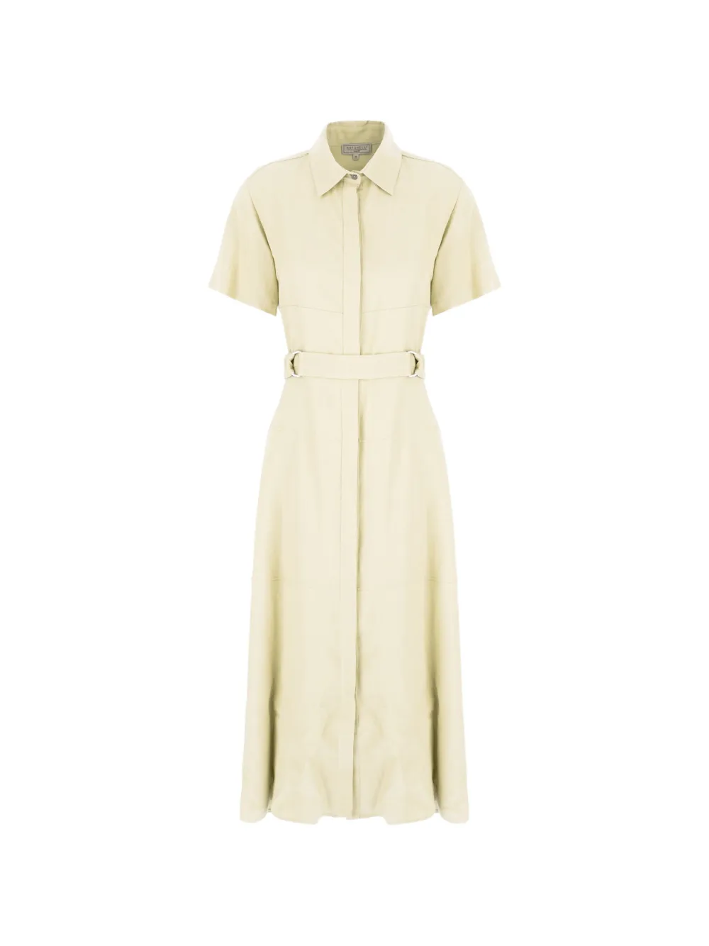 Antonelli belted short-sleeve dress - Toni neutri