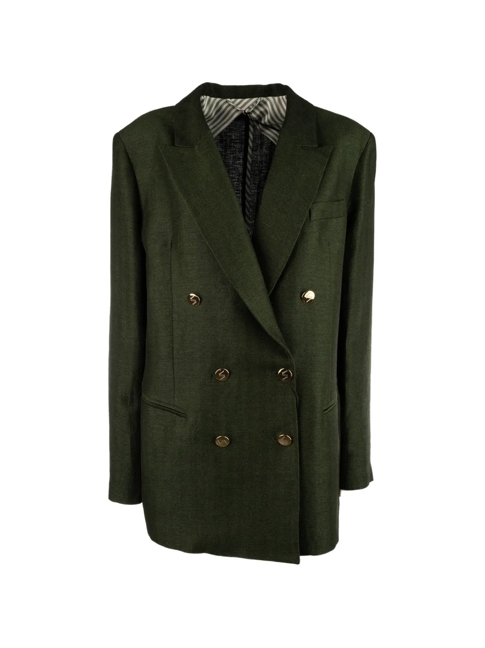 VITOVI double-breasted buttoned blazer - Green