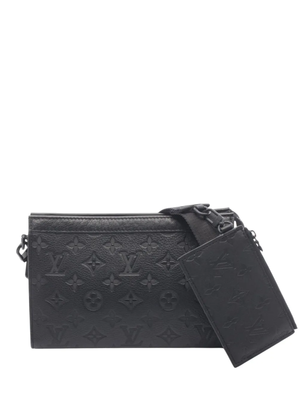 Louis Vuitton Pre-Owned 2010-2026 Monogram Shadow Gaston Wearable Wallet crossbody bag - Schwarz