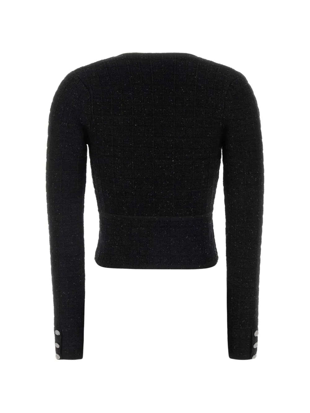 Alessandra Rich Vest met knopen Zwart