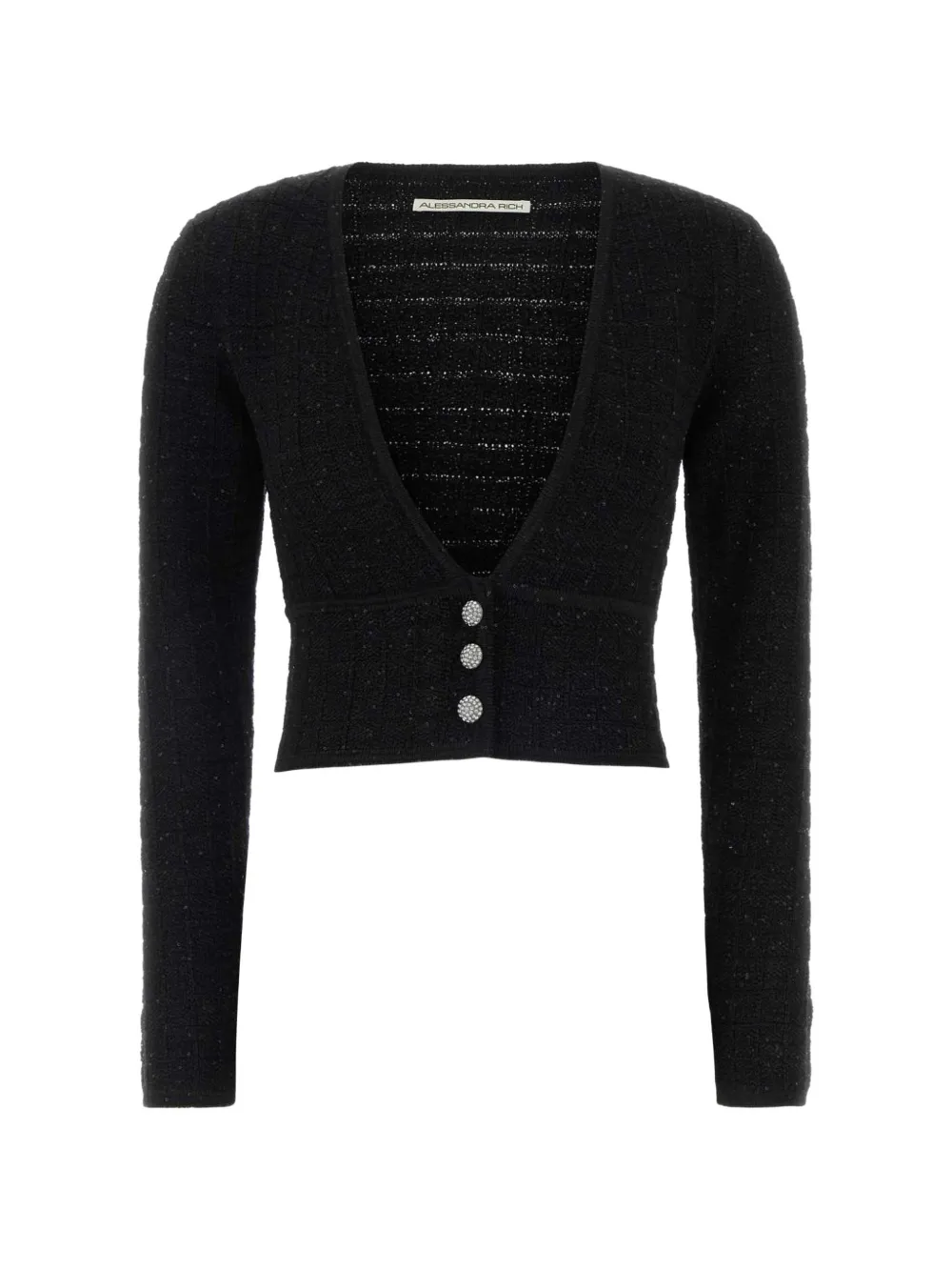 Alessandra Rich buttoned cardigan - Nero