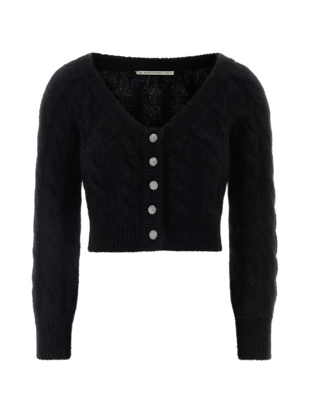 Alessandra Rich knitted cardigan - Nero