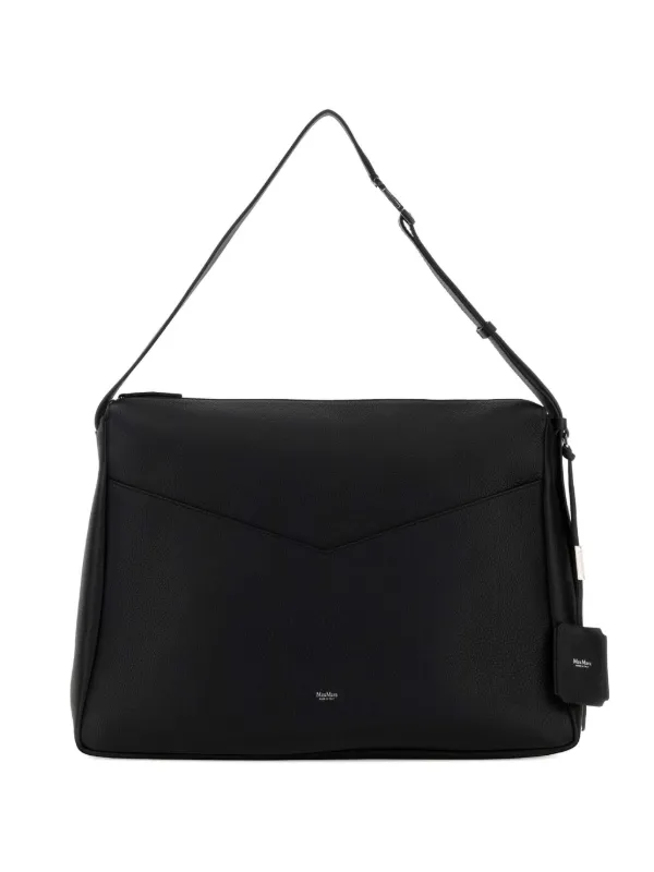 Max Mara Large Shoulder Bag in Black