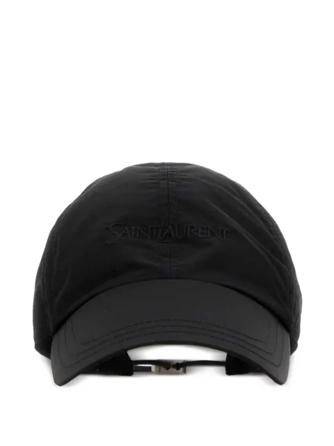 Saint Laurent logo-embroidered baseball cap