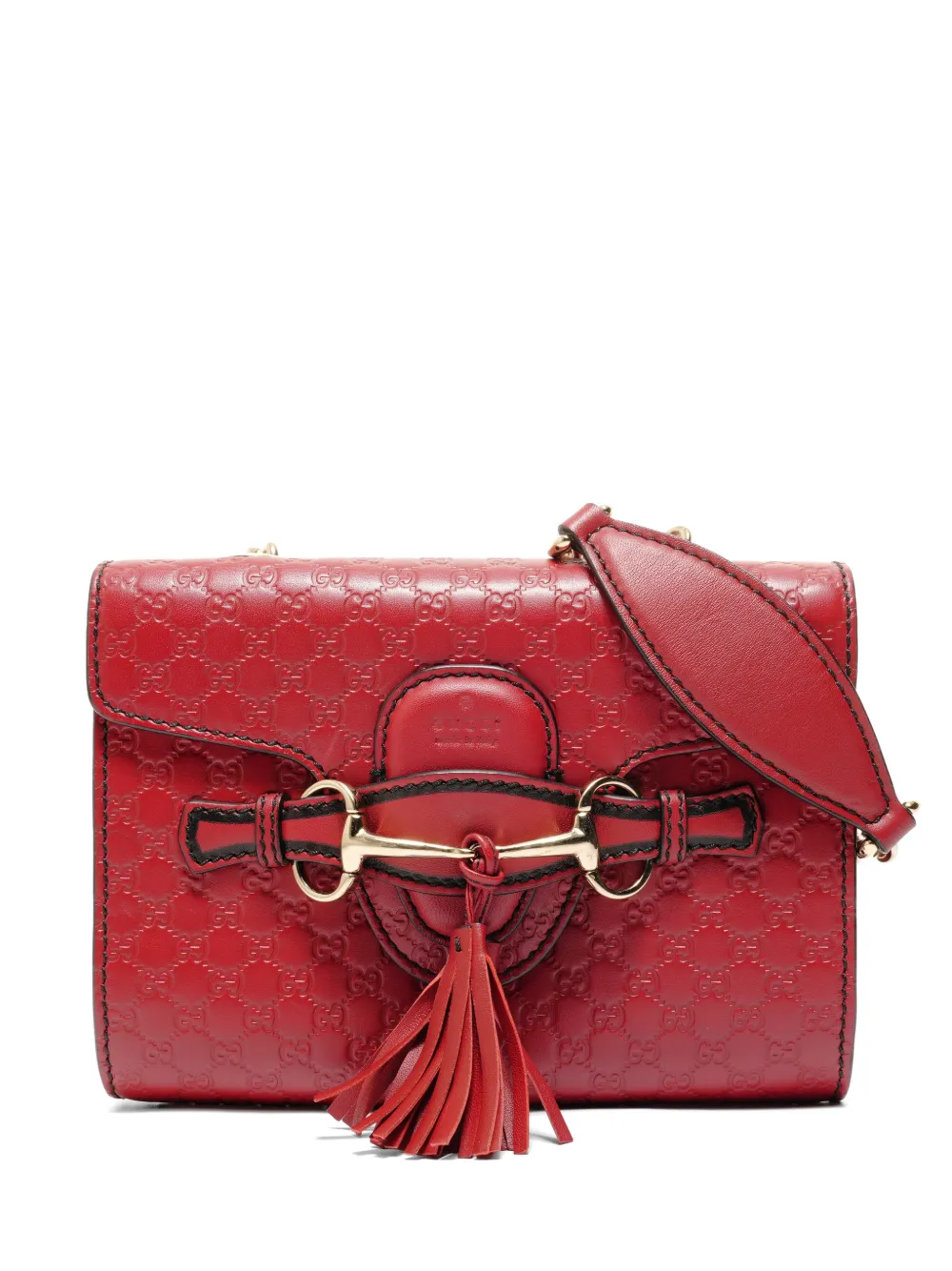 Gucci Pre-Owned 2010s gg chain shoulder bag - Rosso